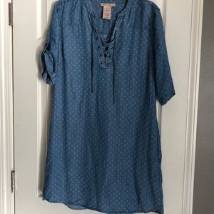Chambray Tunic Dress L